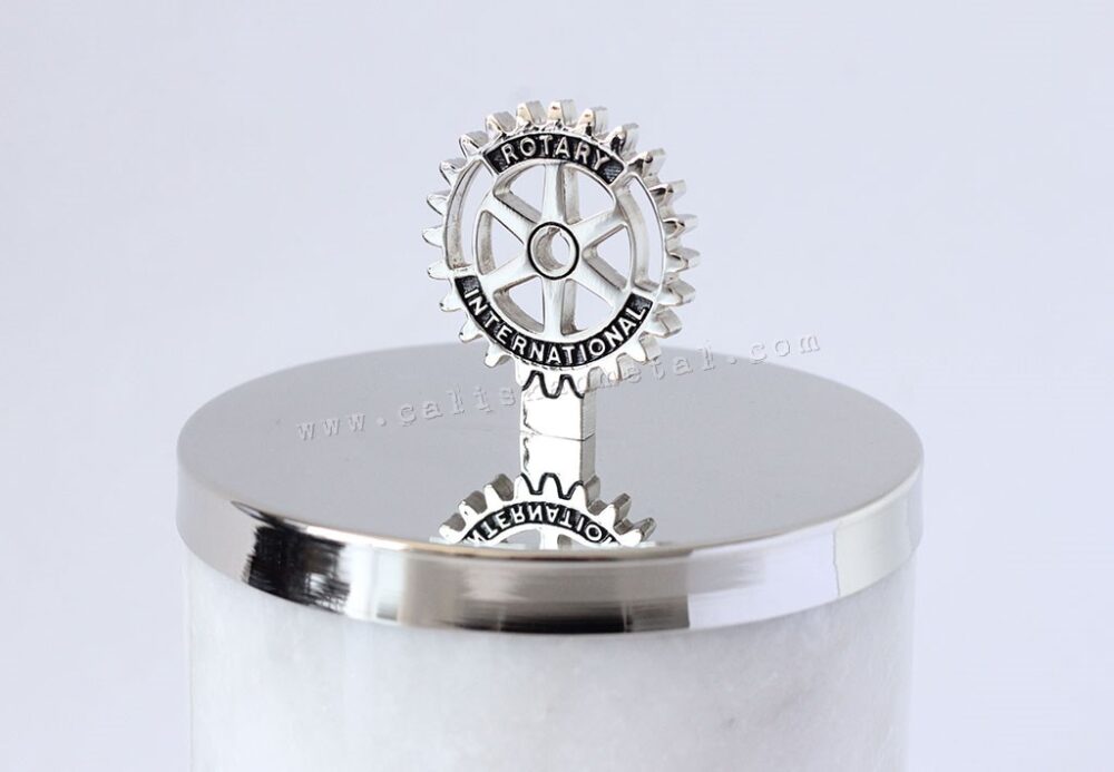 Metal Logolu Mermer Mumluk
